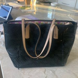 Black Guess Faux Leather Handbag